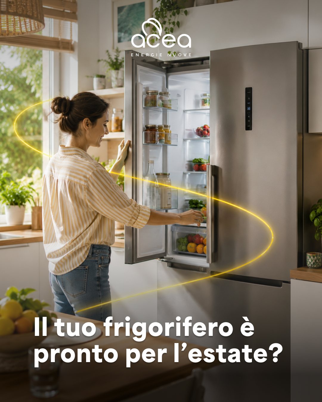 Post social ACEA Energie Nuove, il frigorifero pronto per l'estate