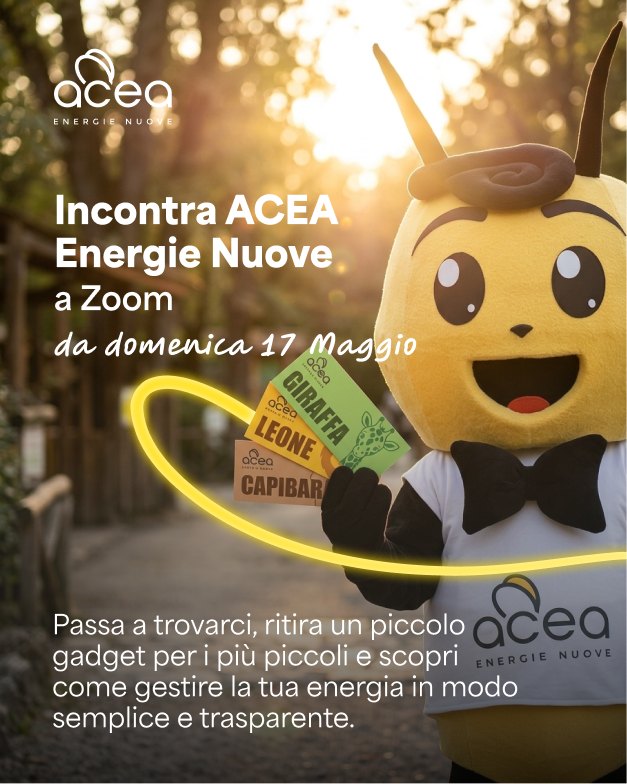 Post social ACEA Energie Nuove, territorio