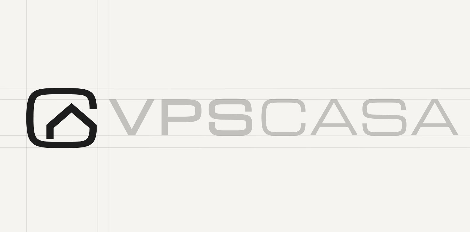 Logo VPS Casa con pittogramma casa e quadrato