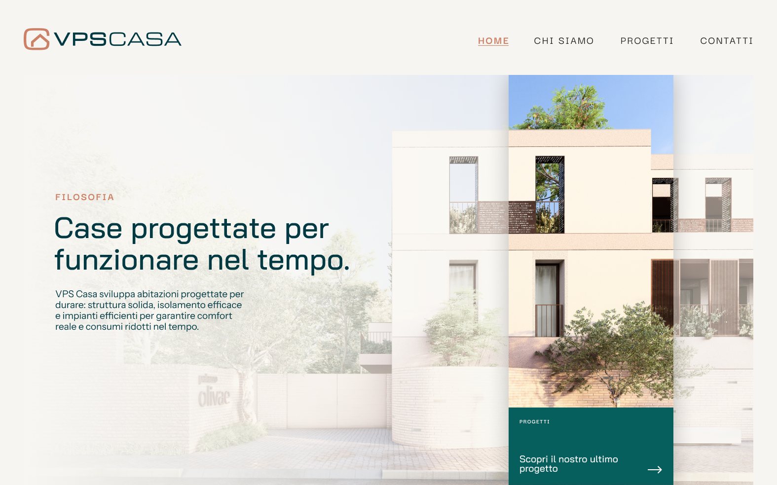 VPS Casa, sito web per l'edilizia